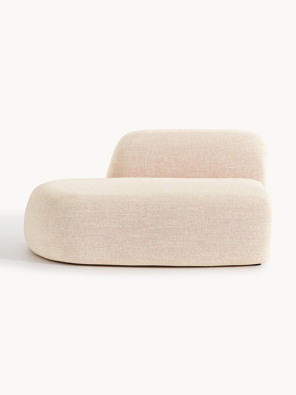 Wolke Bouclé-Chaise-Module — Rose