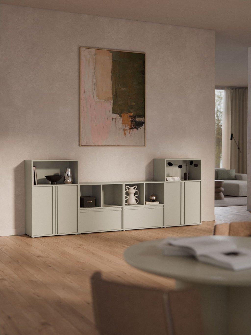 Ani Module for Modular Shelving System — Warm Grey