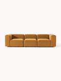 Lena Modular Velvet-Sofa (4-seater) — Ochre
