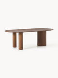 Dunia Oval Dining Table in Oak, in various sizes — Taupe