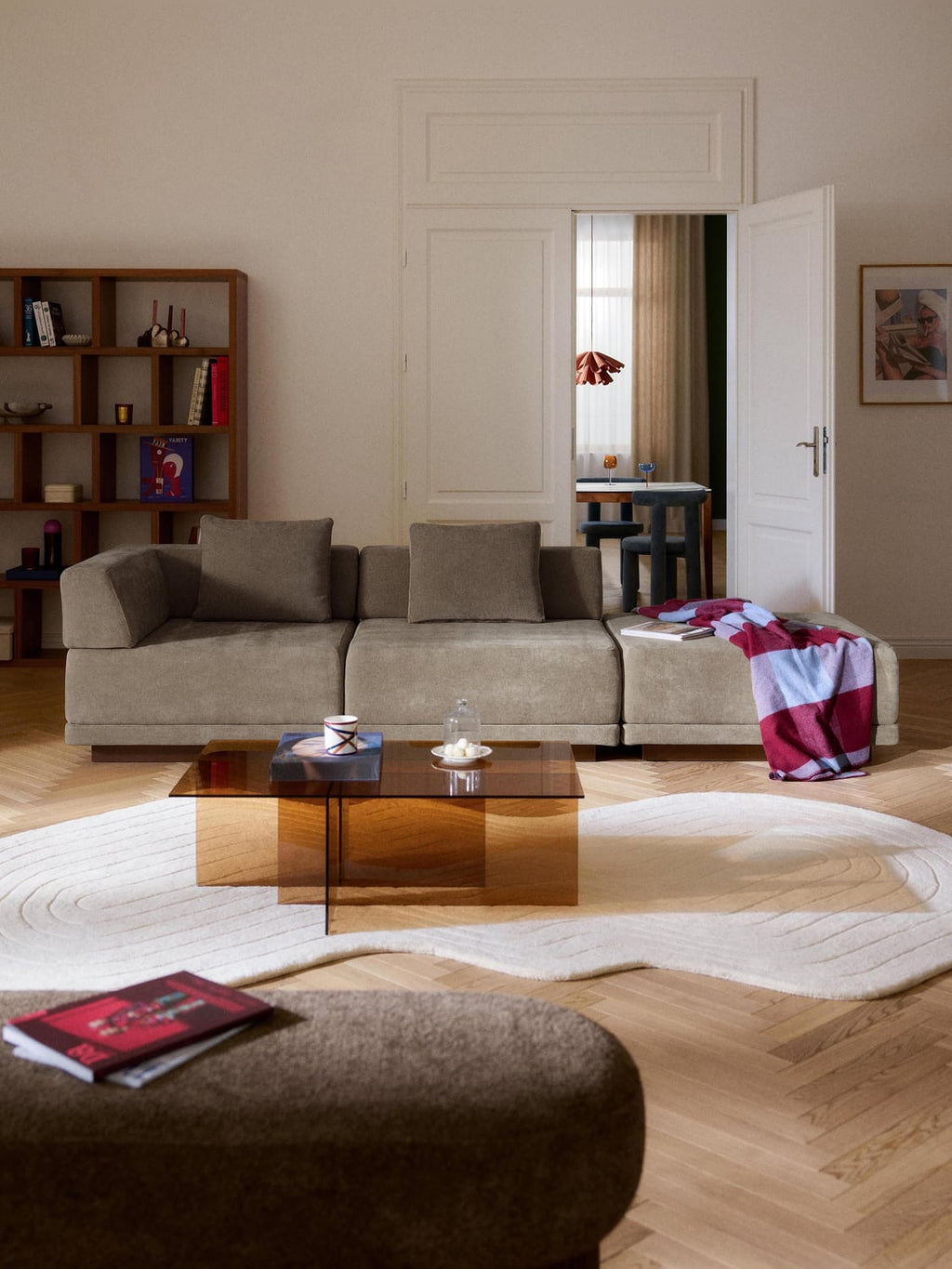 Colin Modular Sofa (4-seater) with Ottoman — Taupe