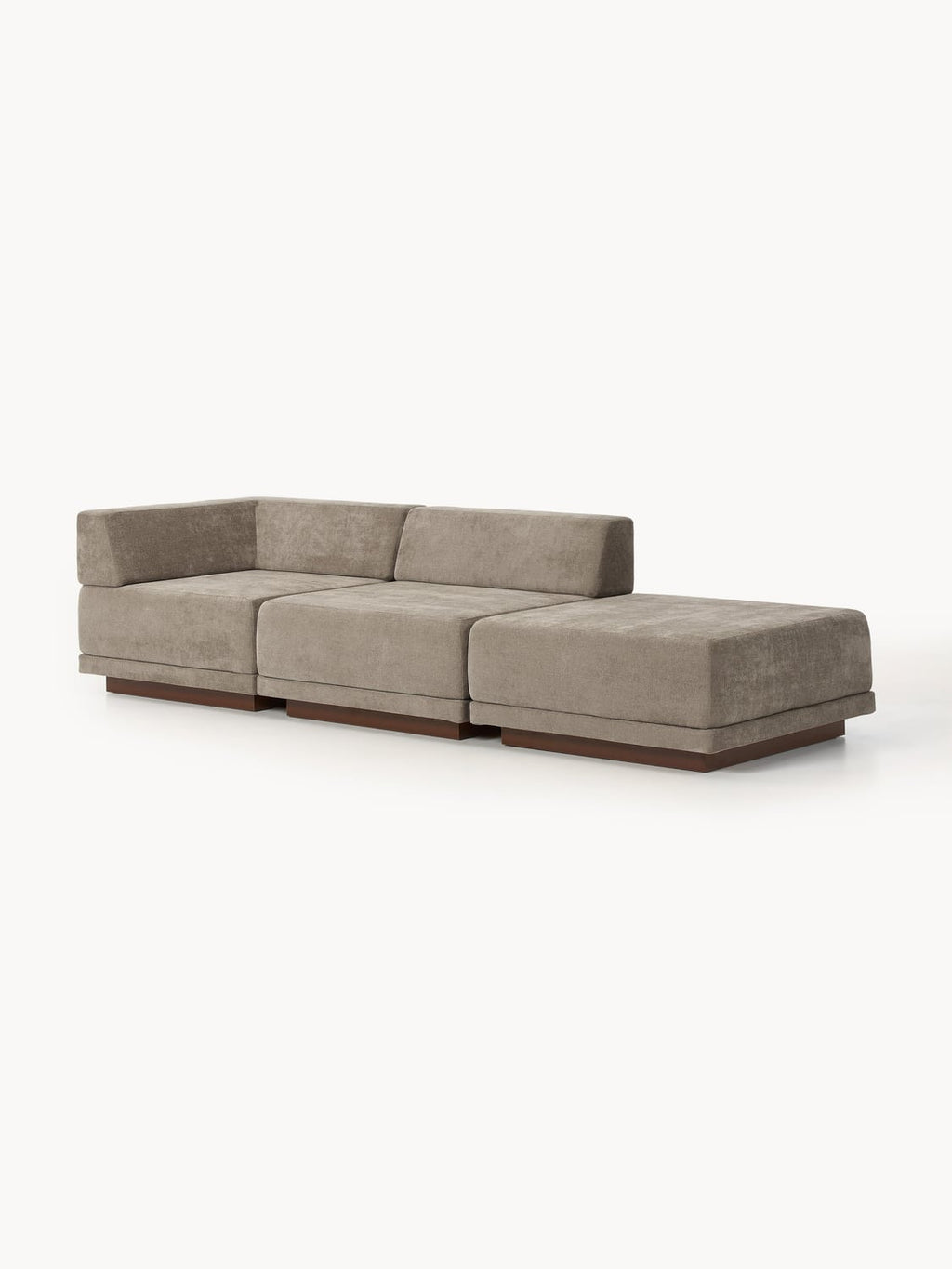 Colin Modular Sofa (4-seater) with Ottoman — Taupe