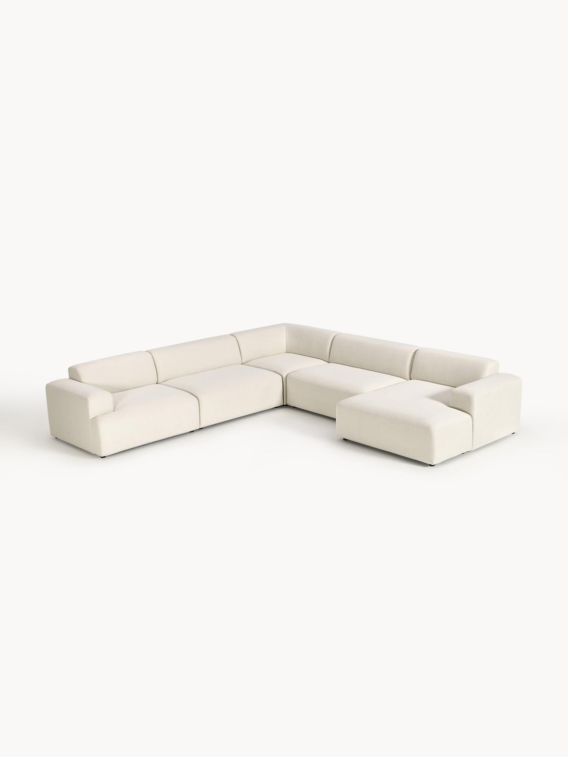 Melva XL Corner Sofa — Off-White