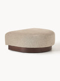 Natalie Sofa Ottoman in Teddy Bouclé — Warm Grey