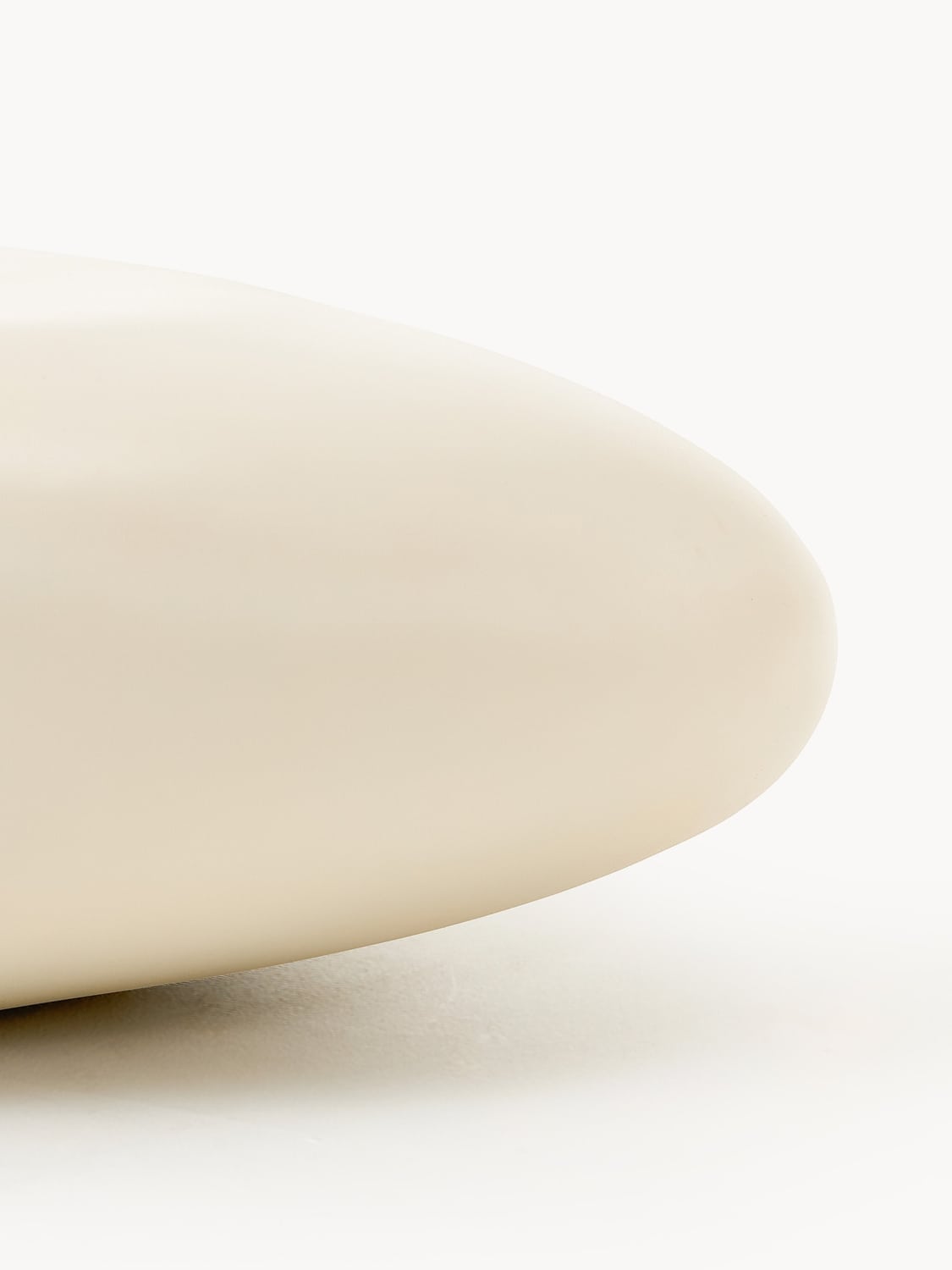 Pietra Large Coffee Table in Organic Form, B 135 cm — Chocolate
