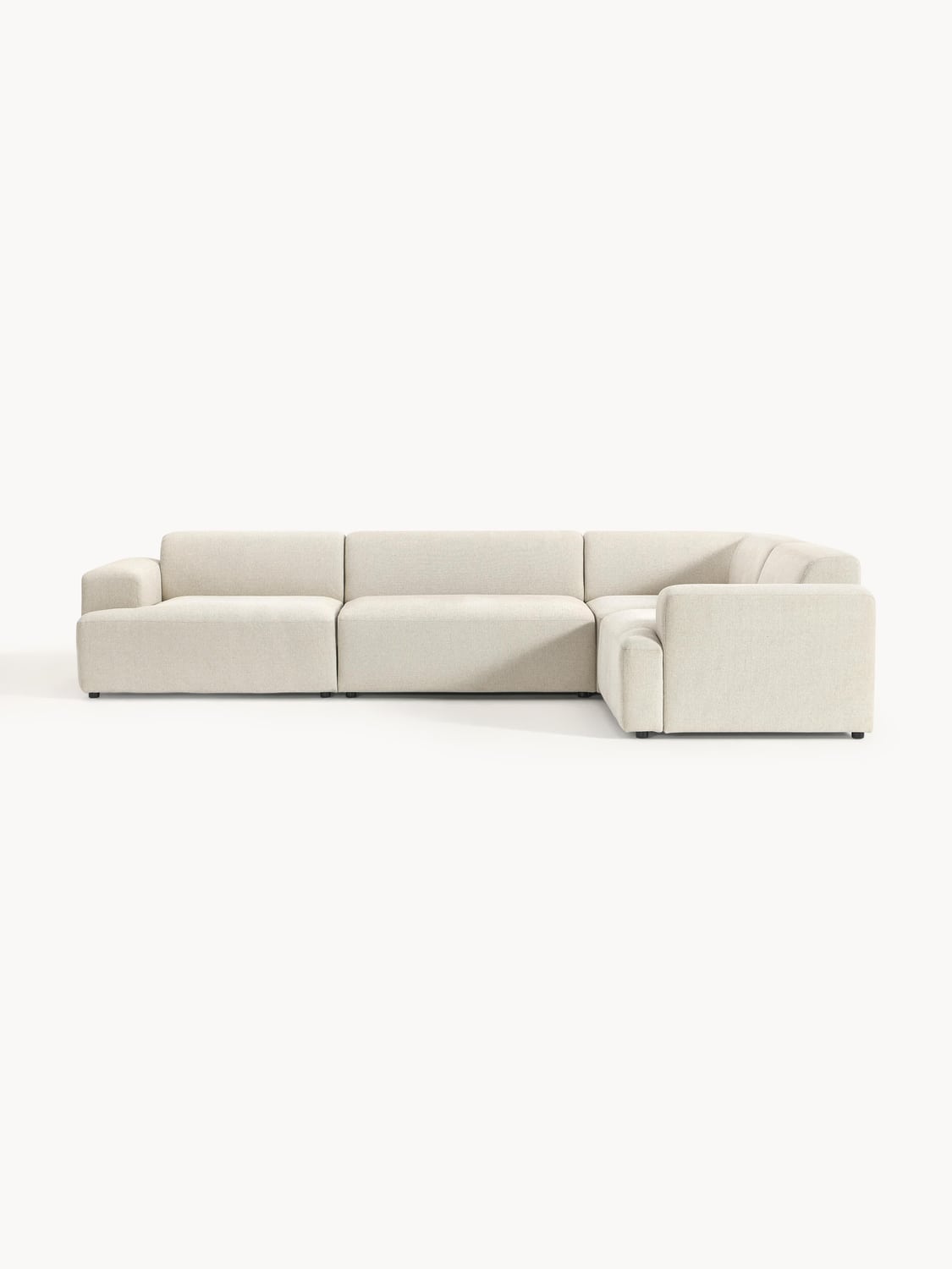 Melva Large Corner Sofa (4-seater) — Off-White