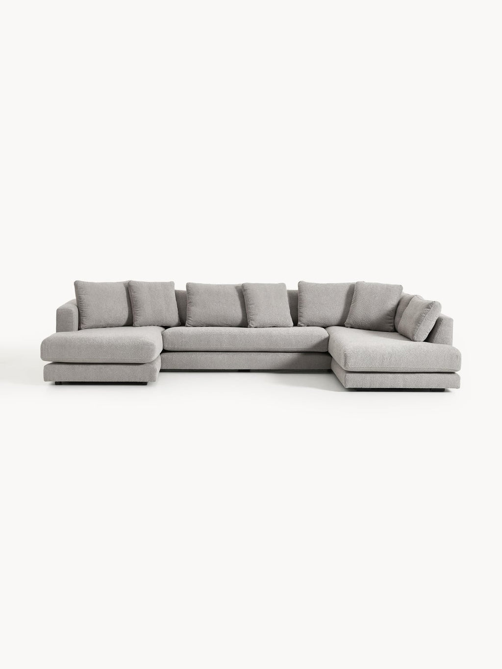 Tribeca XL Bouclé Sofa — Grey