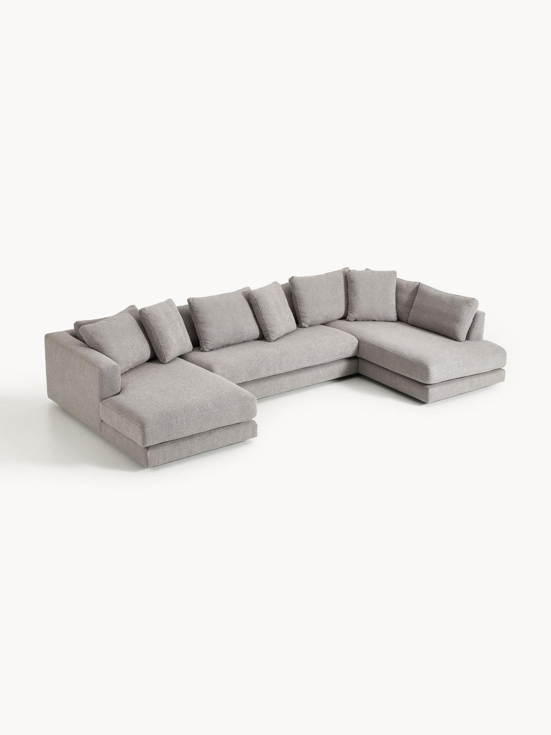 Tribeca XL Bouclé Sofa — Grey