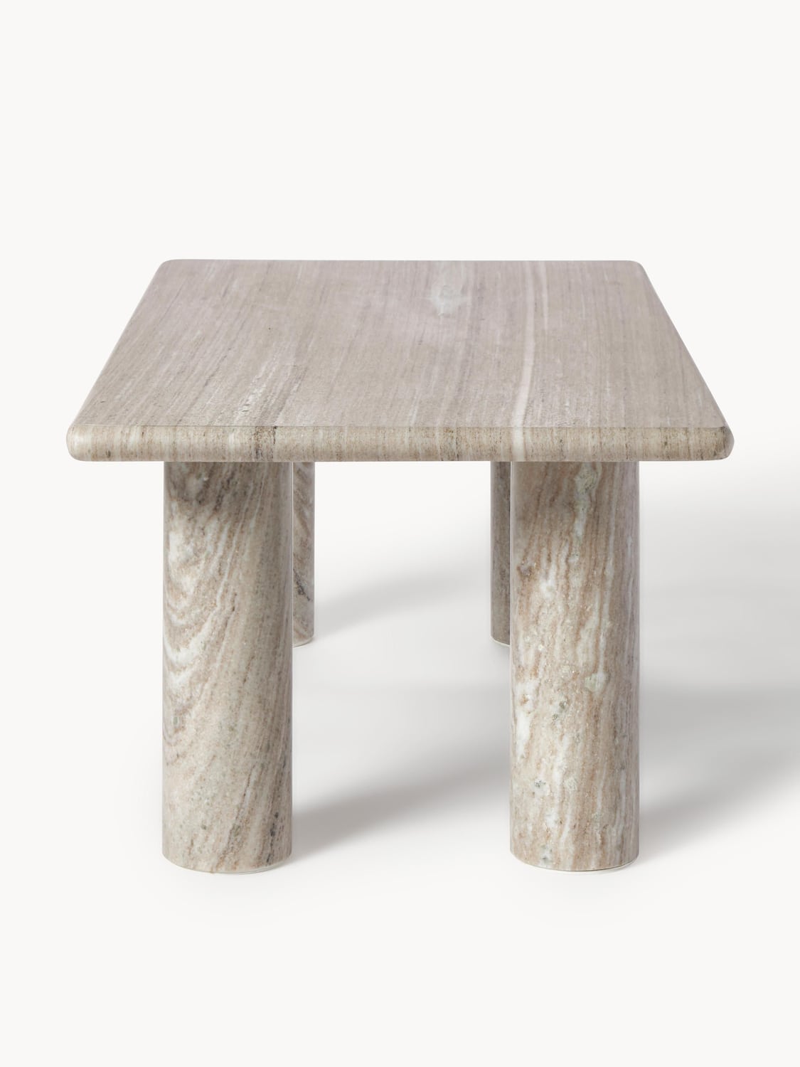 Mabel Marble-Coffee Table — Sand Beige