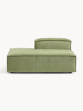 Lennon Ottoman Module in Corduroy — Mushroom