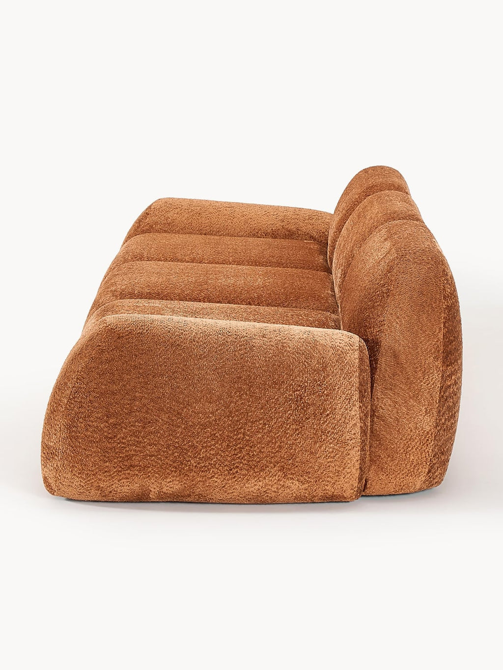 Wolke Modular Teddy Bouclé Sofa (4-seater) — Olive