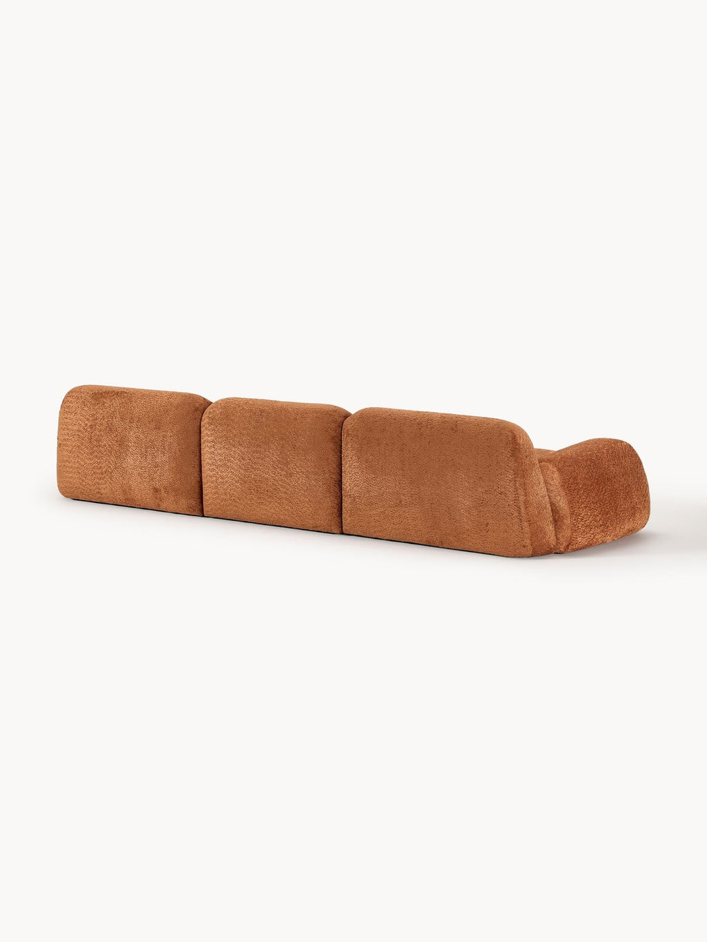 Wolke Modular Teddy Bouclé Sofa (4-seater) — Olive