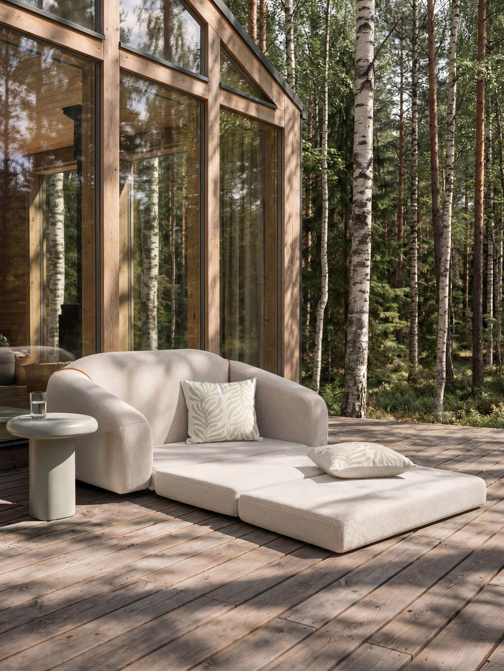 Soleil Garden Sofa / Daybed (2-seater) — Blush
