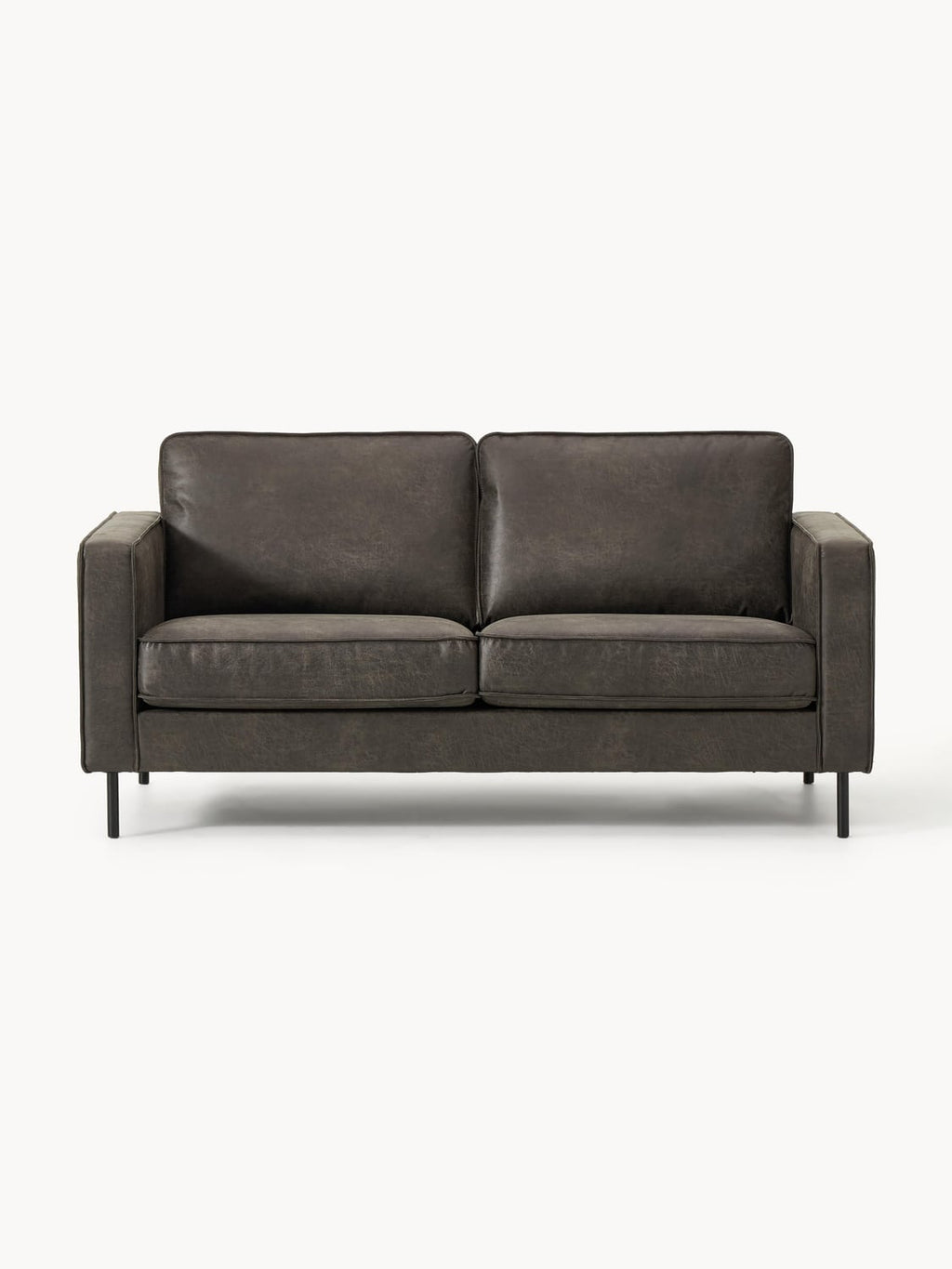 Hunter Leather-Sofa (2-seater) — Anthracite