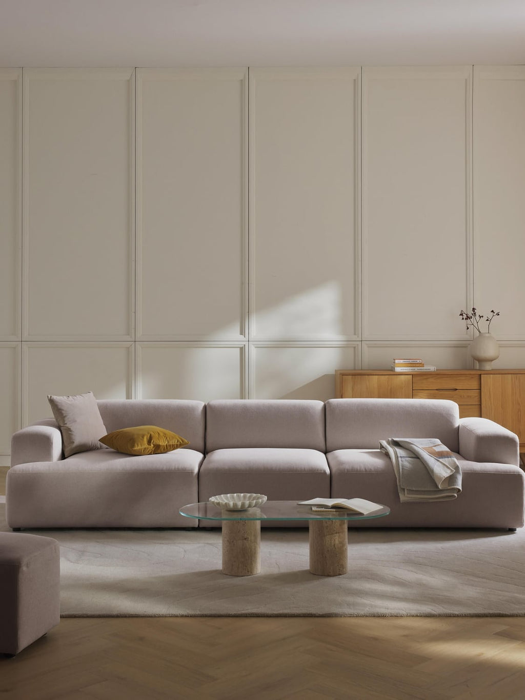 Melva Sofa (4-seater) — Taupe