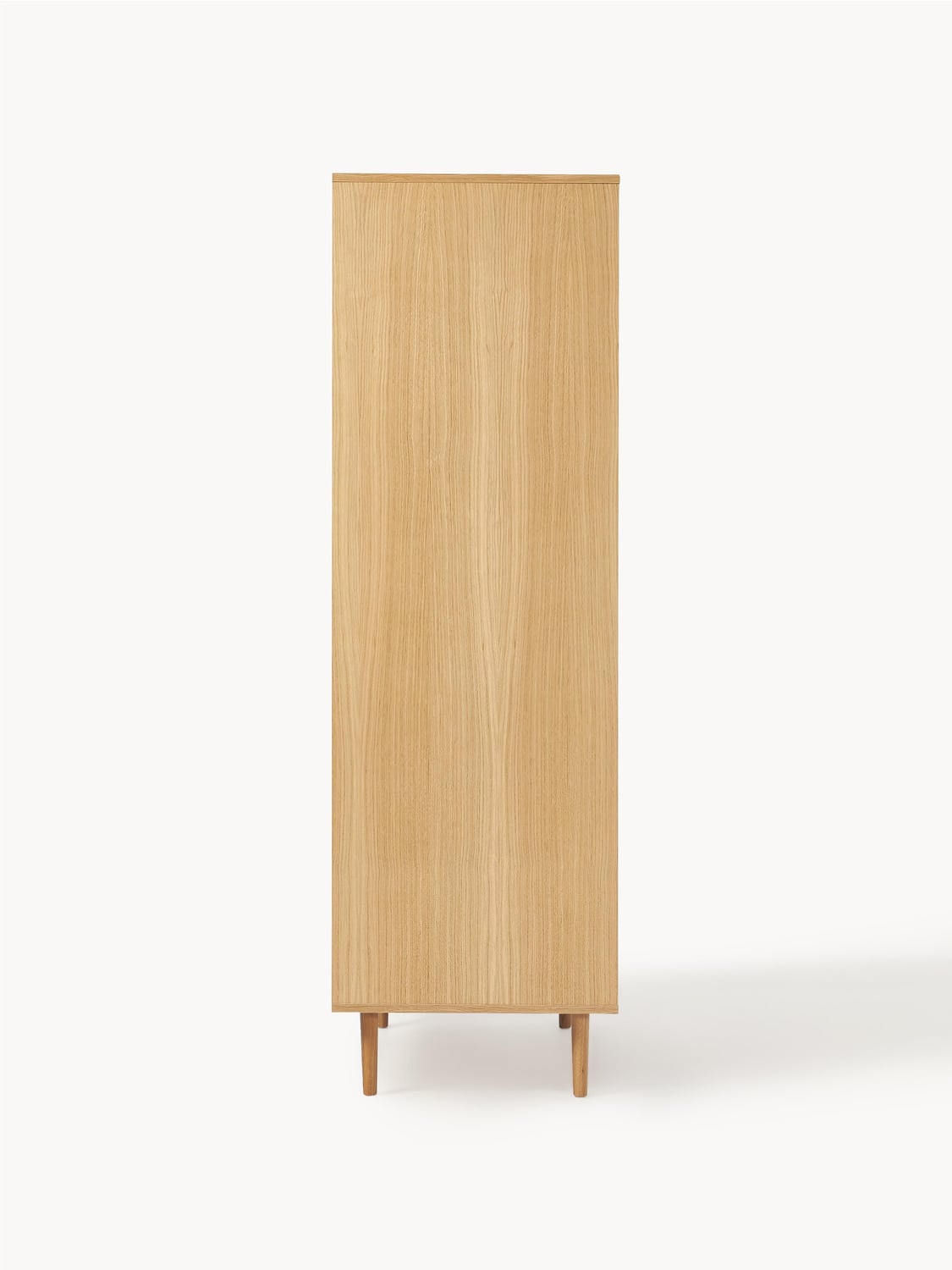 Aries Small Wardrobe with Viennese Cane, 2-door — Warm Grey