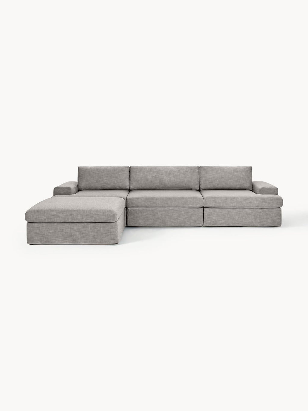 Russell Modular Sofa (4-seater) with Ottoman (left/right) — Grey