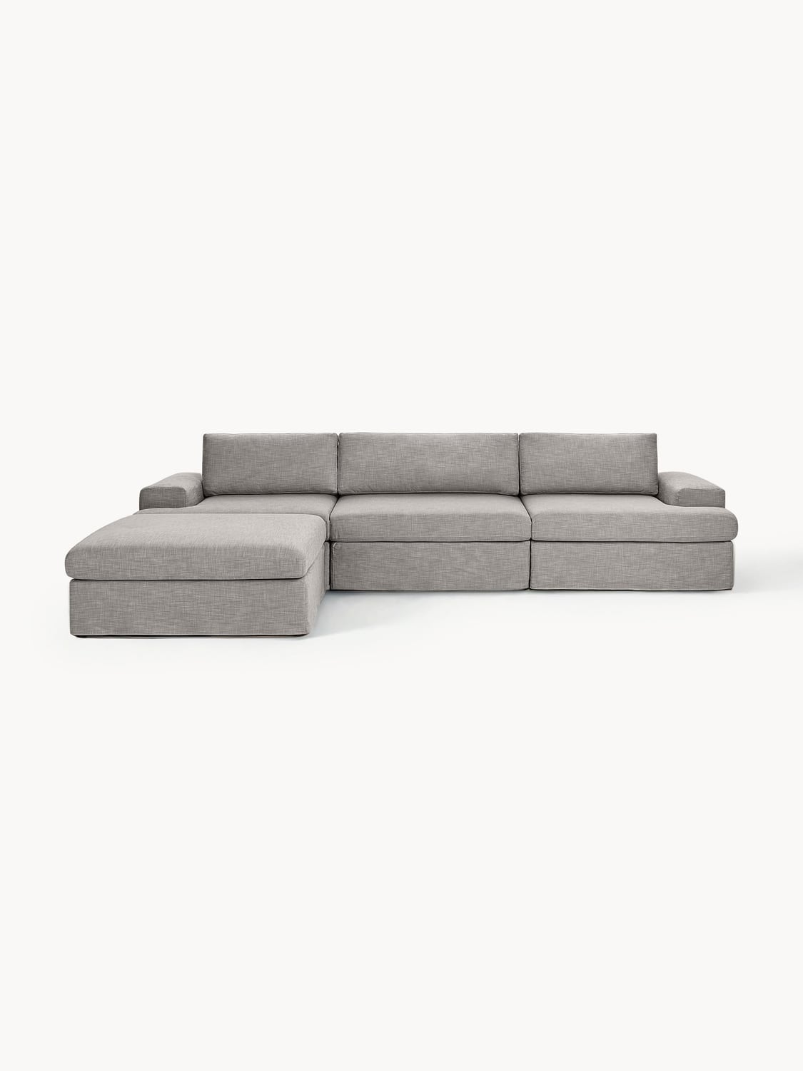 Russell Modular Sofa (4-seater) with Ottoman (left/right) — Grey