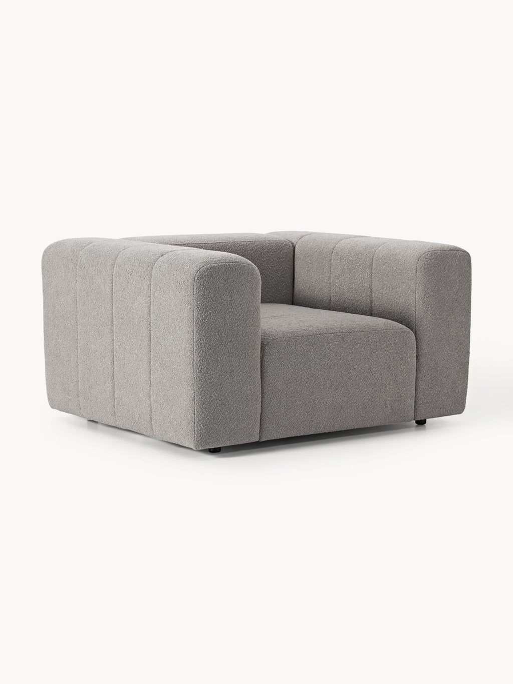 Lena Bouclé Lounge Chair — Taupe