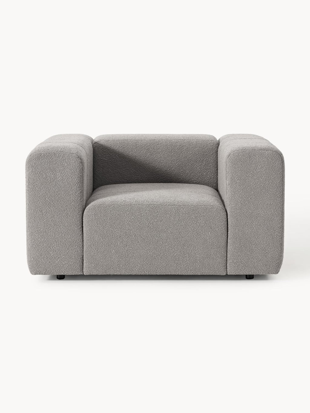 Lena Bouclé Lounge Chair — Taupe
