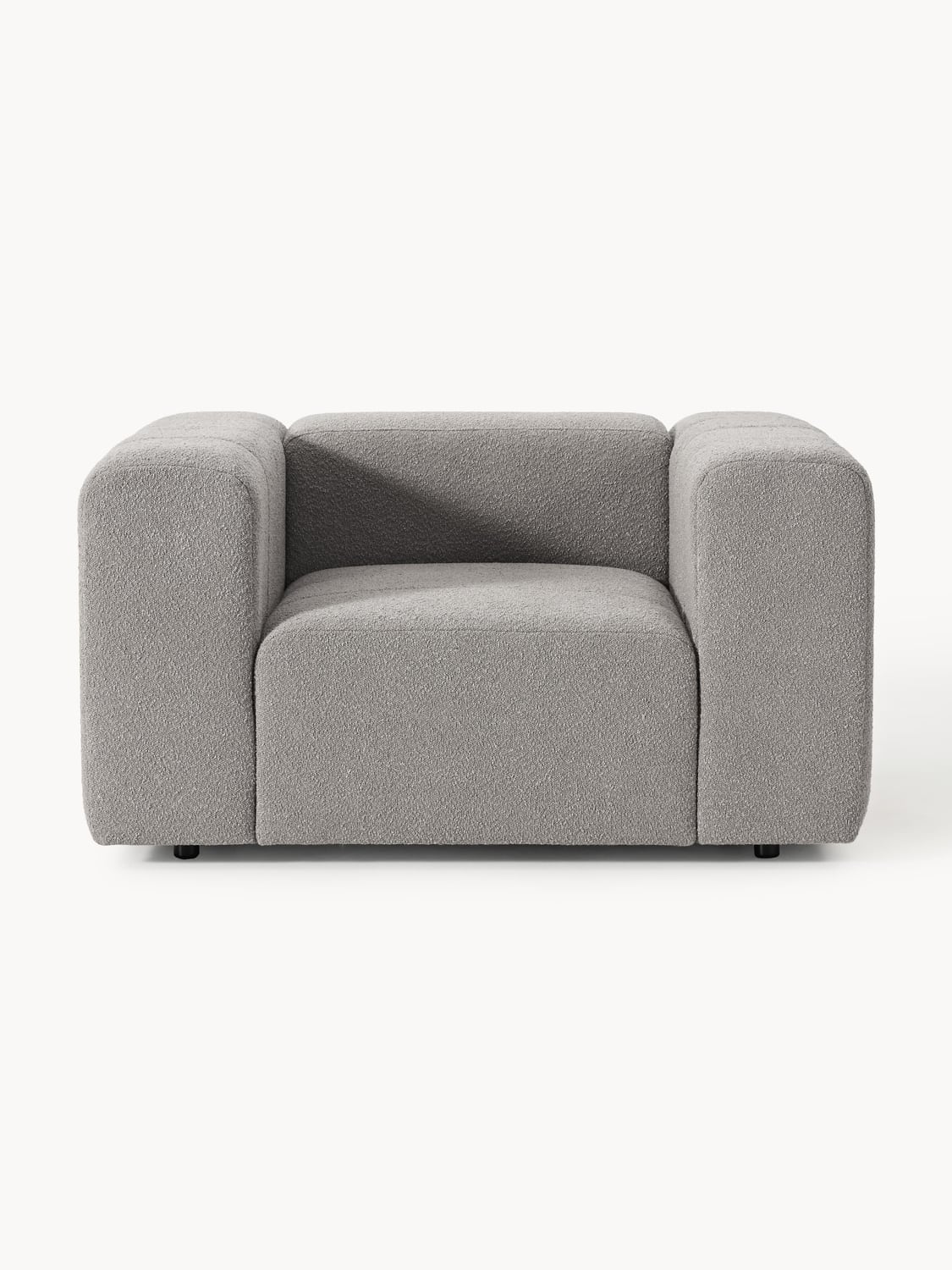 Lena Bouclé Lounge Chair — Taupe