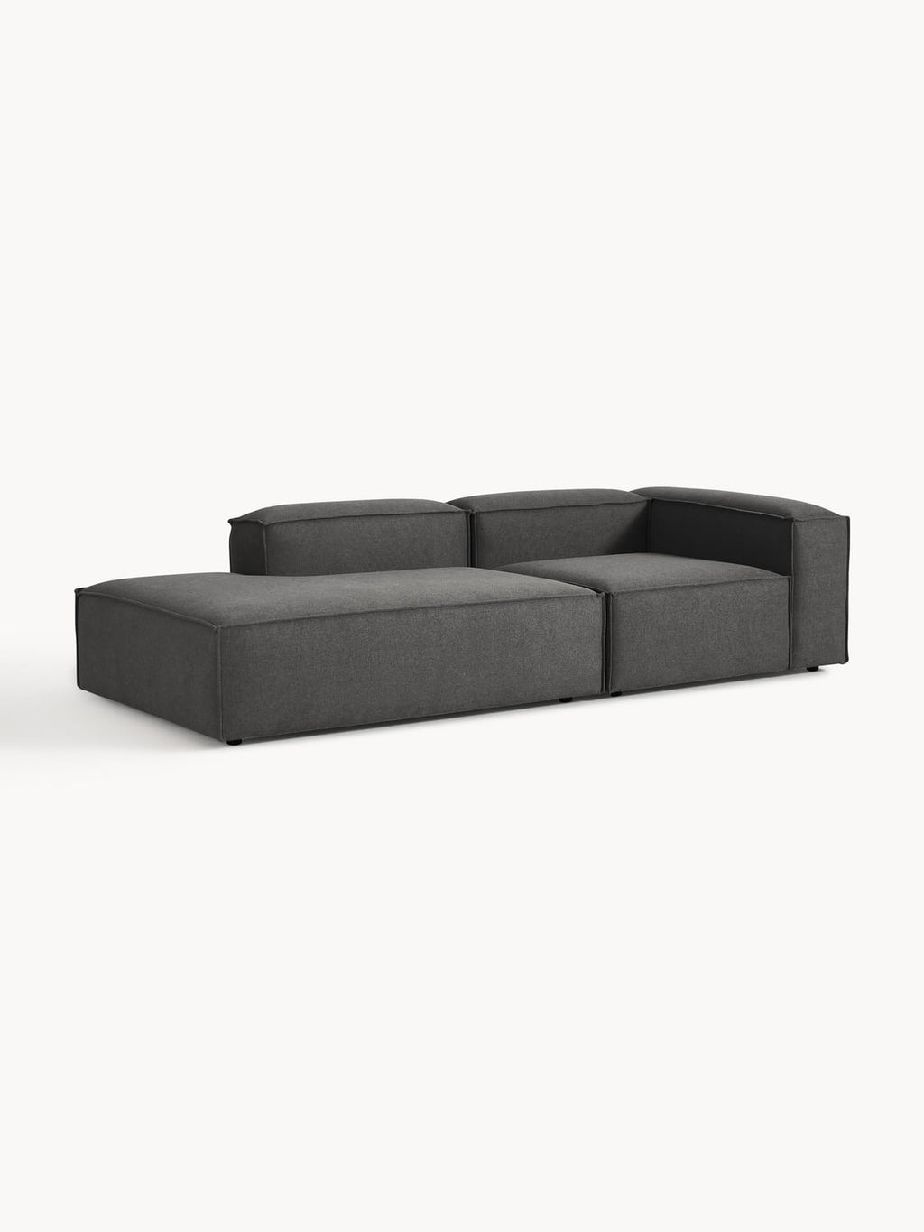 Lennon Modular Ottoman — Dark Grey
