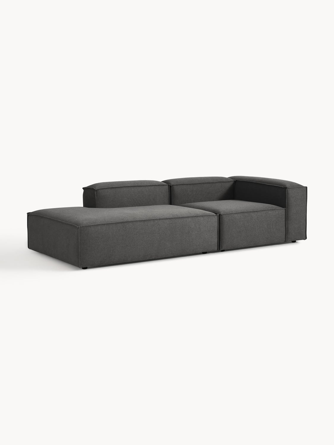 Lennon Modular Ottoman — Dark Grey
