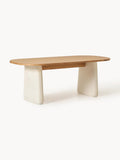 Dune Oval Dining Table in Oak, in various sizes — Oatmeal