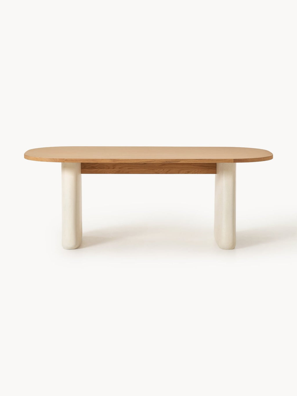 Dune Oval Dining Table in Oak, in various sizes — Oatmeal