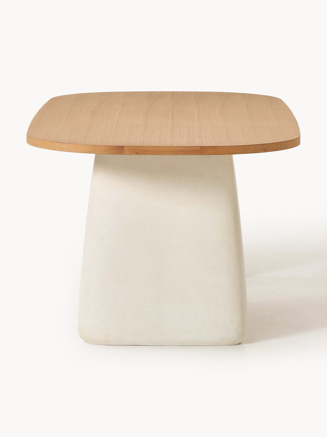 Dune Oval Dining Table in Oak, in various sizes — Oatmeal