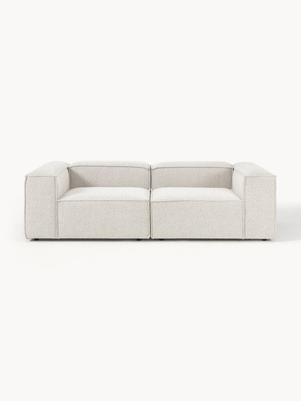 Lennon Modular Sofa (3-seater) in Bouclé — Light Grey