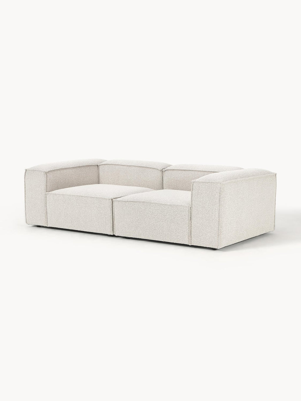 Lennon Modular Sofa (3-seater) in Bouclé — Light Grey