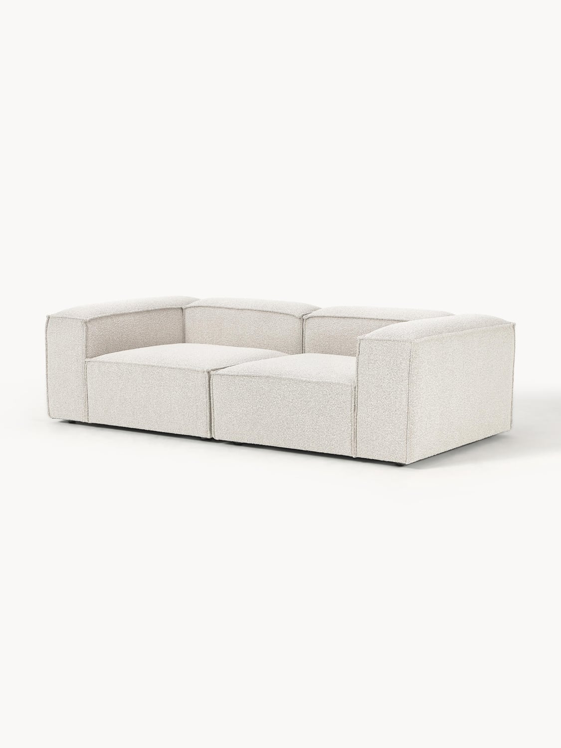 Lennon Modular Sofa (3-seater) in Bouclé — Light Grey