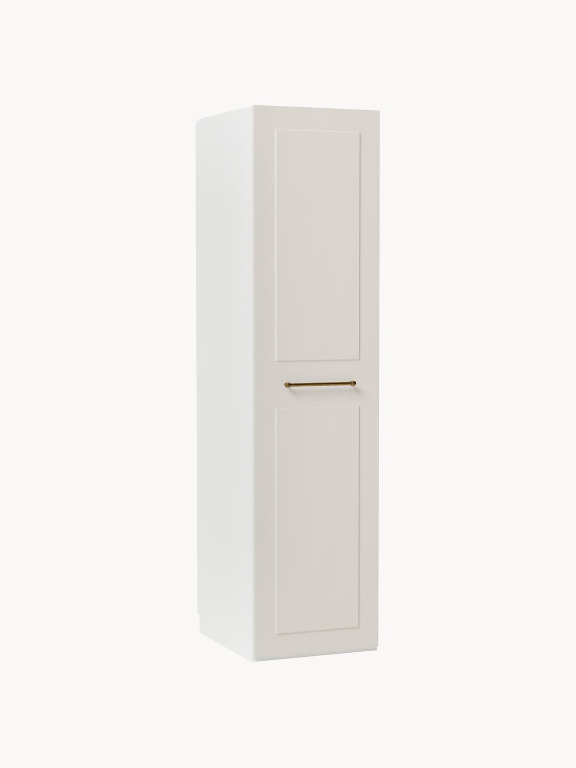 Charlotte Modular Hinged-Door Wardrobe, 50 cm Width, in various sizes — Off-White