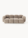 Tayla Modular Sofa (3-seater) in Teddy Bouclé — Taupe