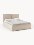 Dream Upholstered Bed with Storage — Oatmeal