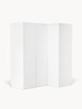 Leon Modular Corner Wardrobe, 165 cm Width, in various sizes — Off-White