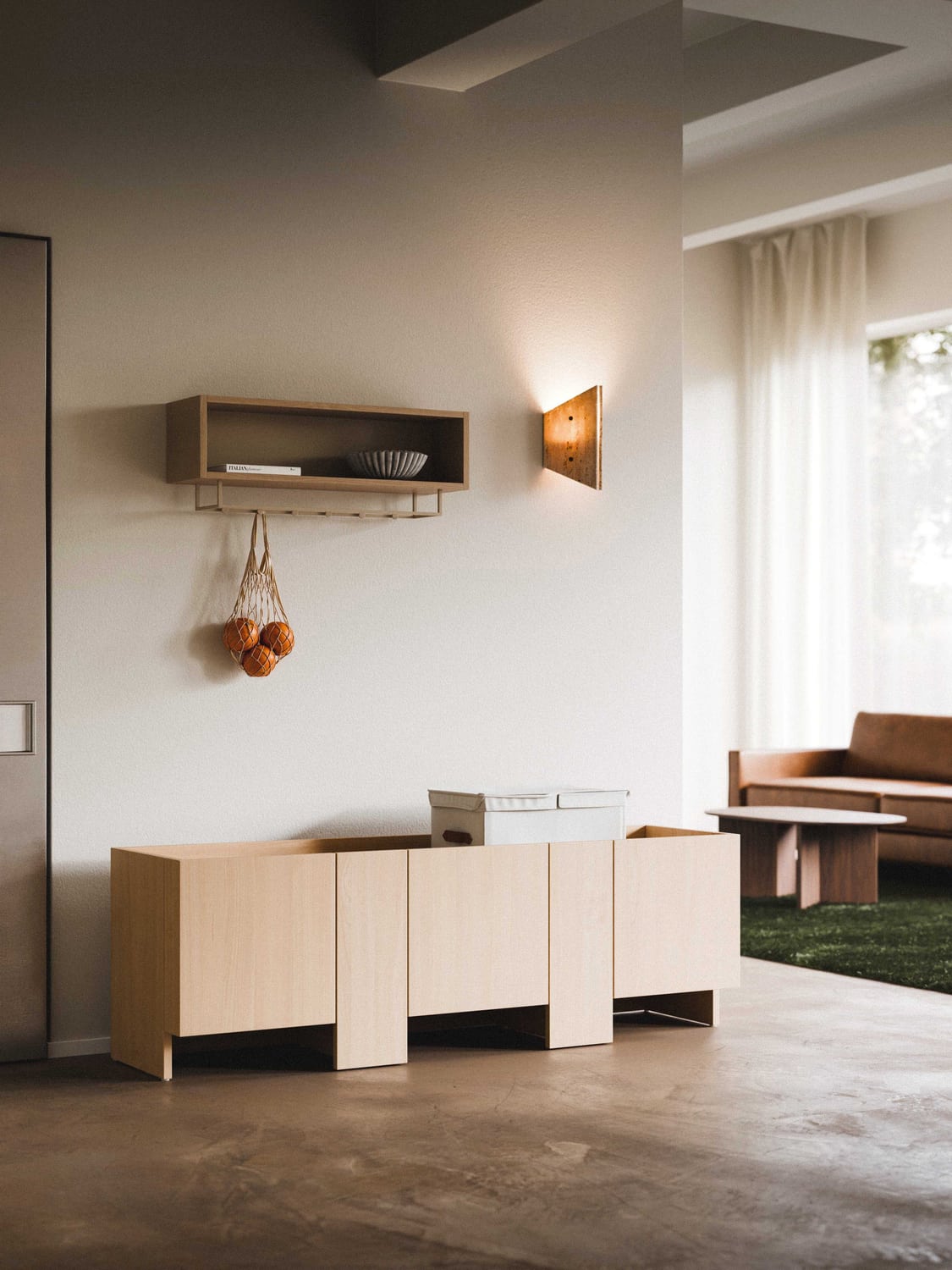 Arden Wood-TV-Lowboard — Sand