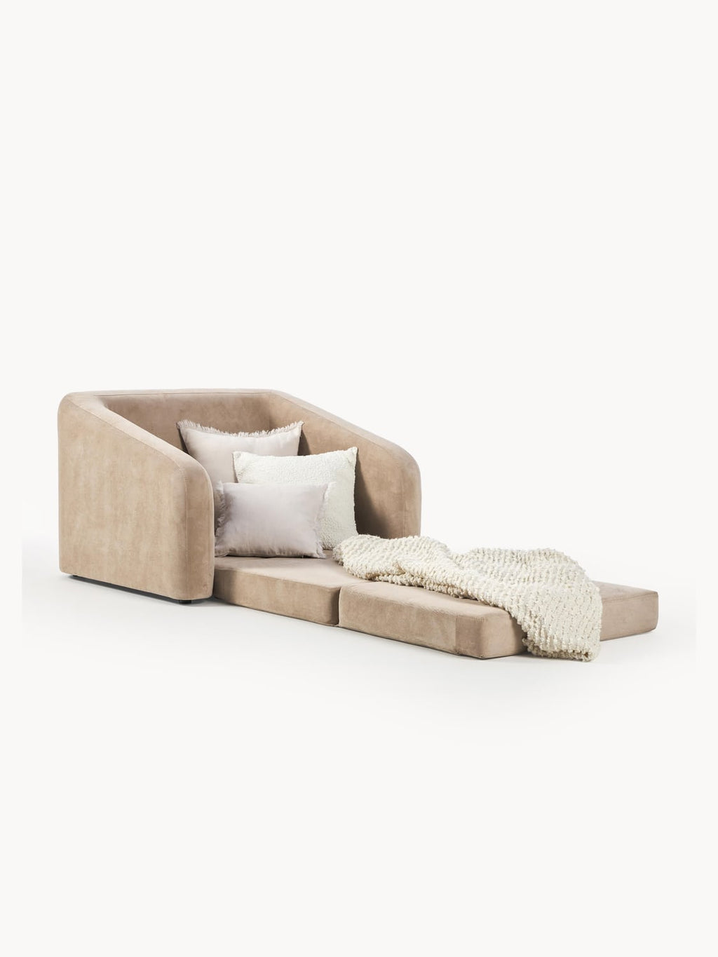 Eliot Sleeper Chair — Warm Grey
