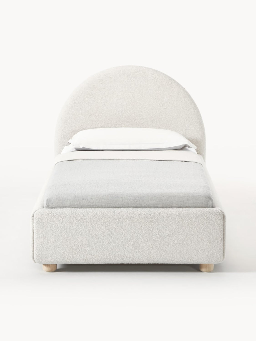 Ebba Teddy-Single Bed — Off-White
