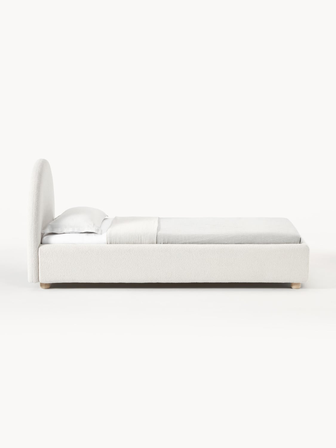 Ebba Teddy-Single Bed — Off-White