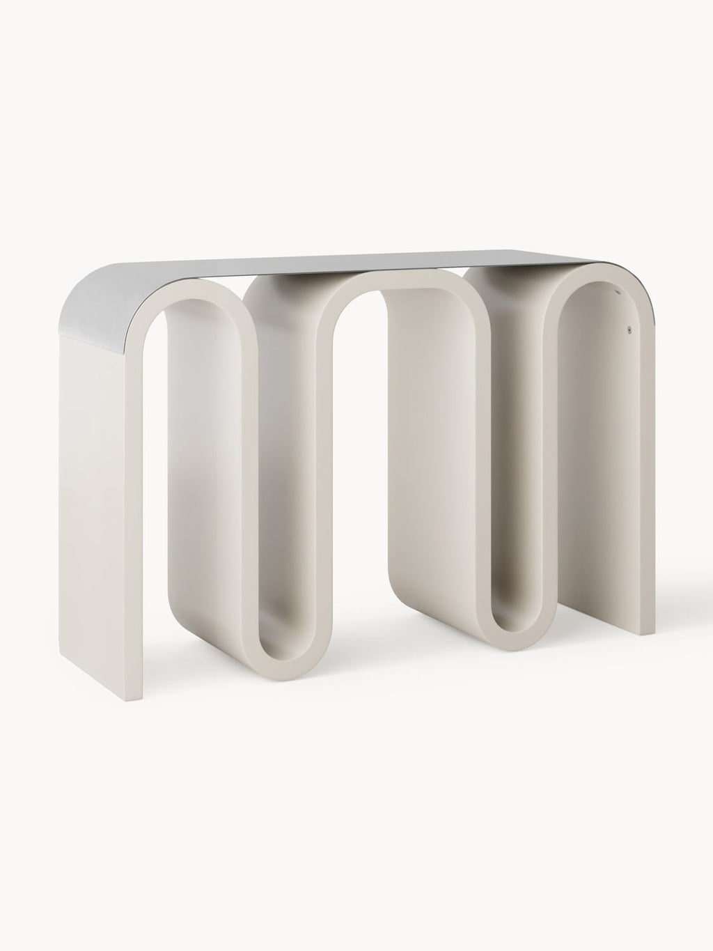 Melek Console Table — Pearl Grey