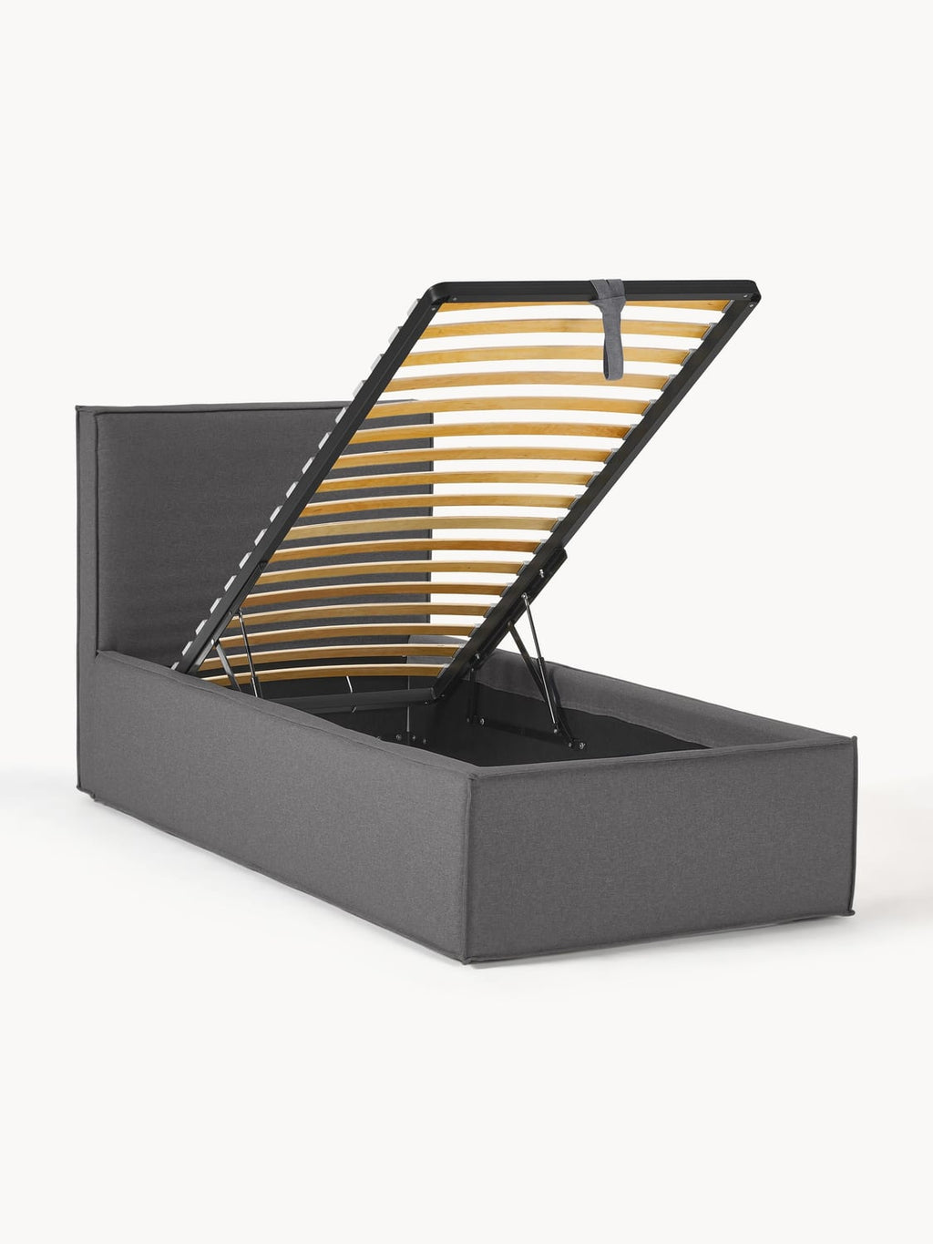 Dream Single Bed with Storage — Grey