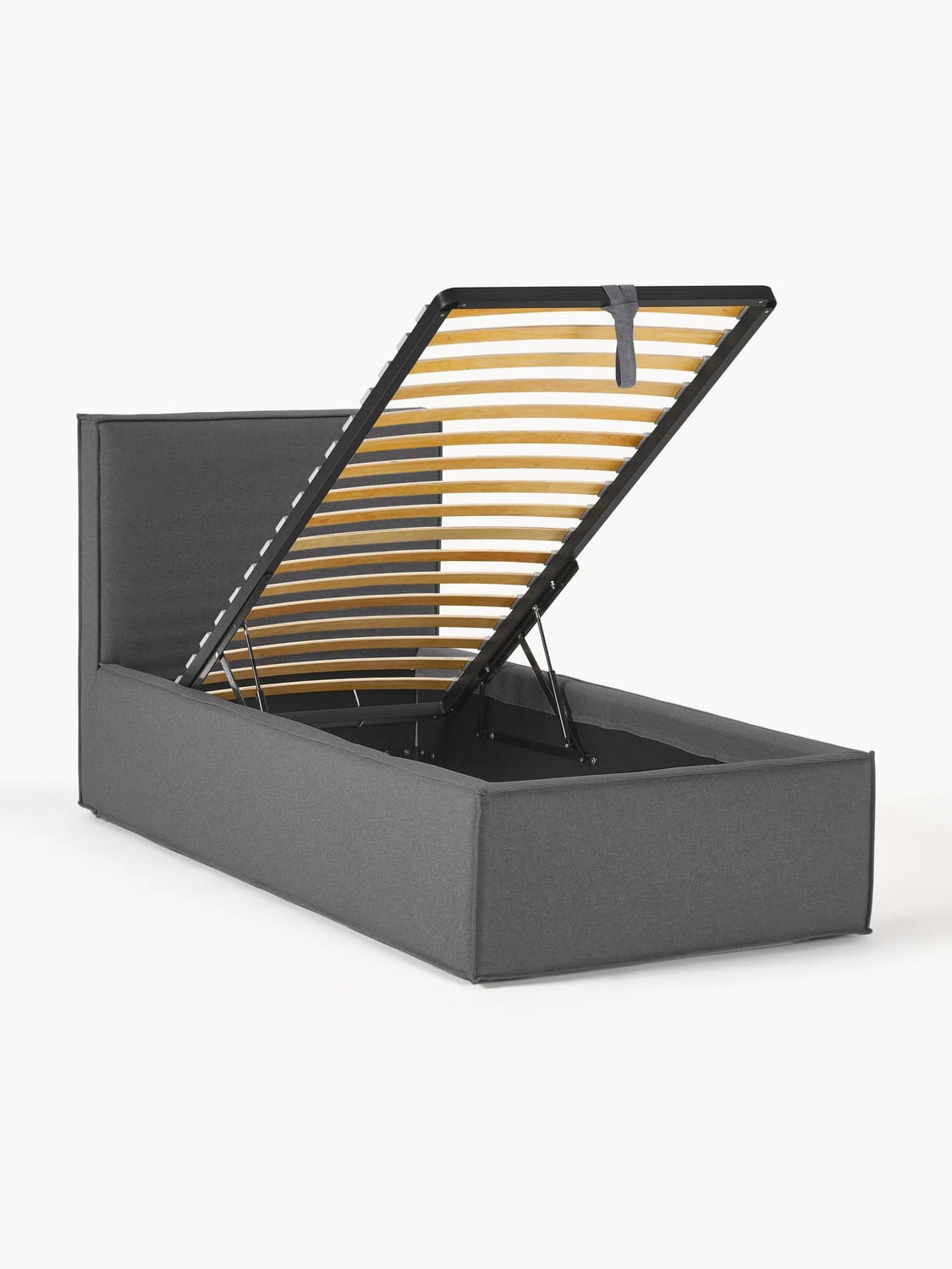 Dream Single Bed with Storage — Grey
