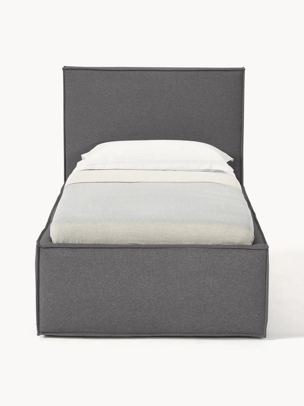 Dream Single Bed with Storage — Grey