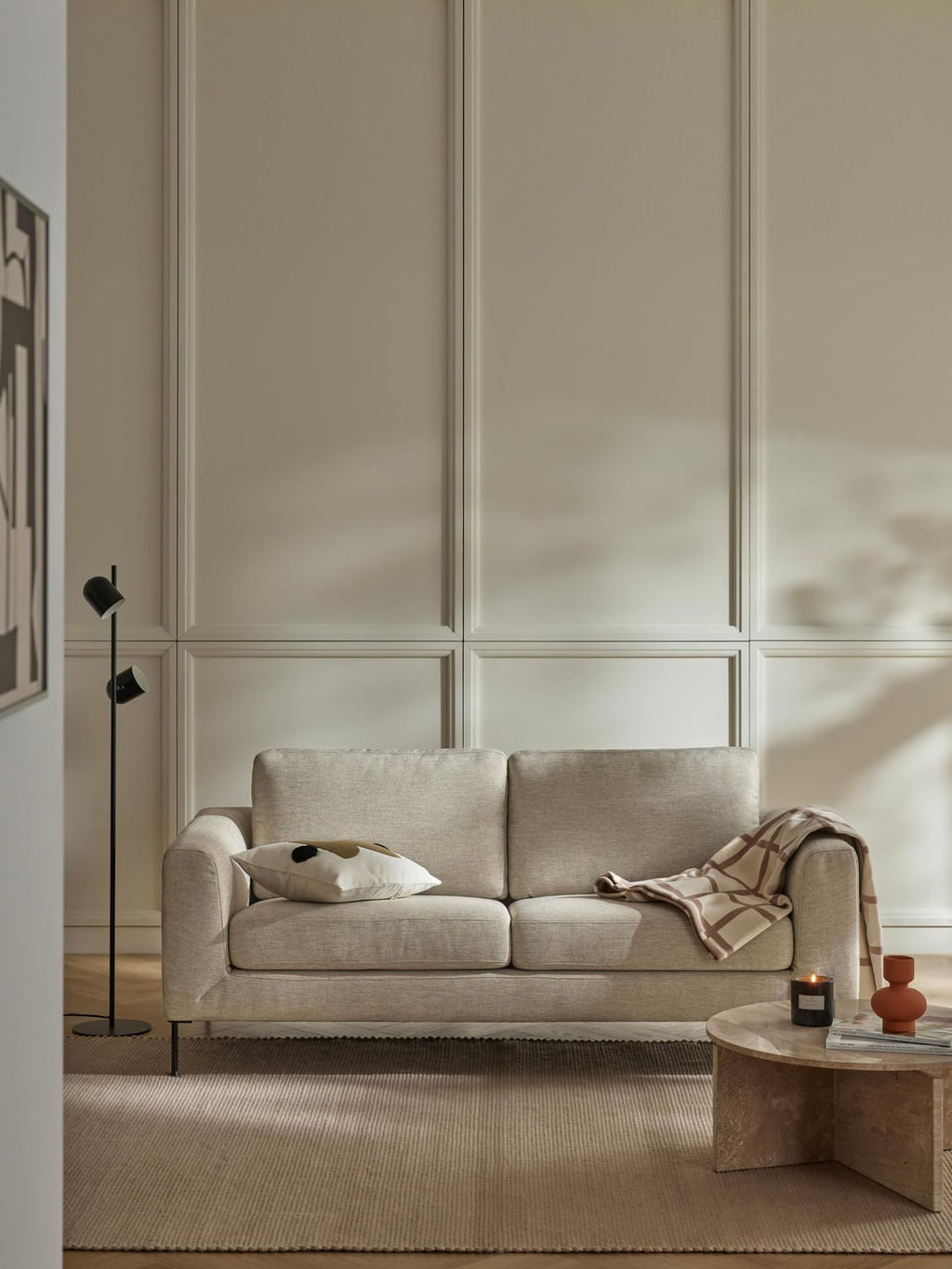 Cucita Sofa (2-seater) — Light Grey
