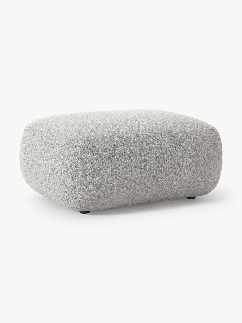 Sofia Bouclé Ottoman — Sage