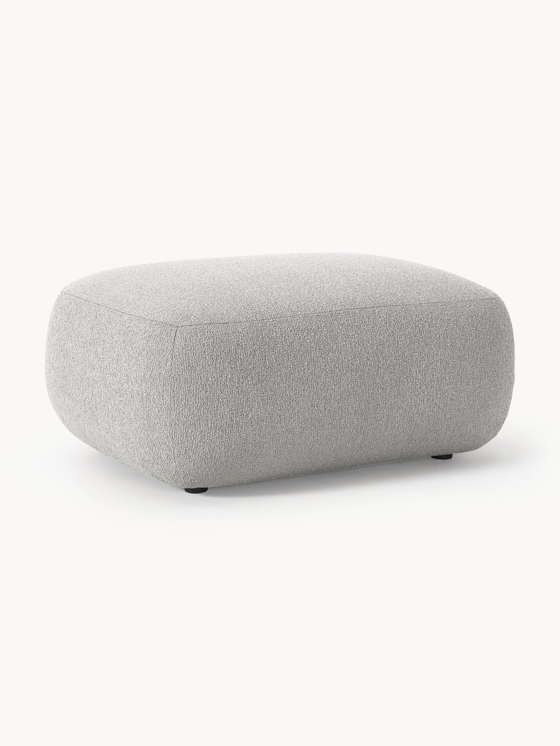 Sofia Bouclé Ottoman — Sage