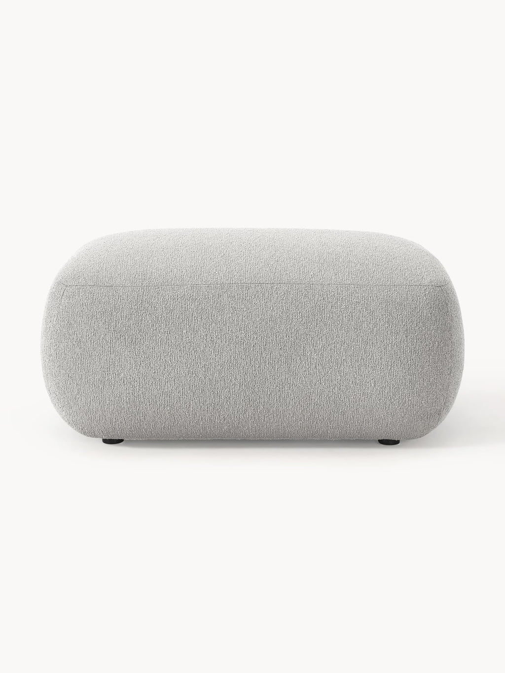 Sofia Bouclé Ottoman — Sage