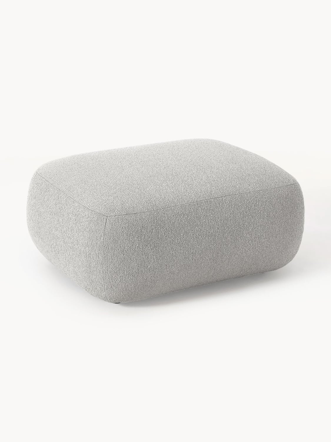 Sofia Bouclé Ottoman — Sage
